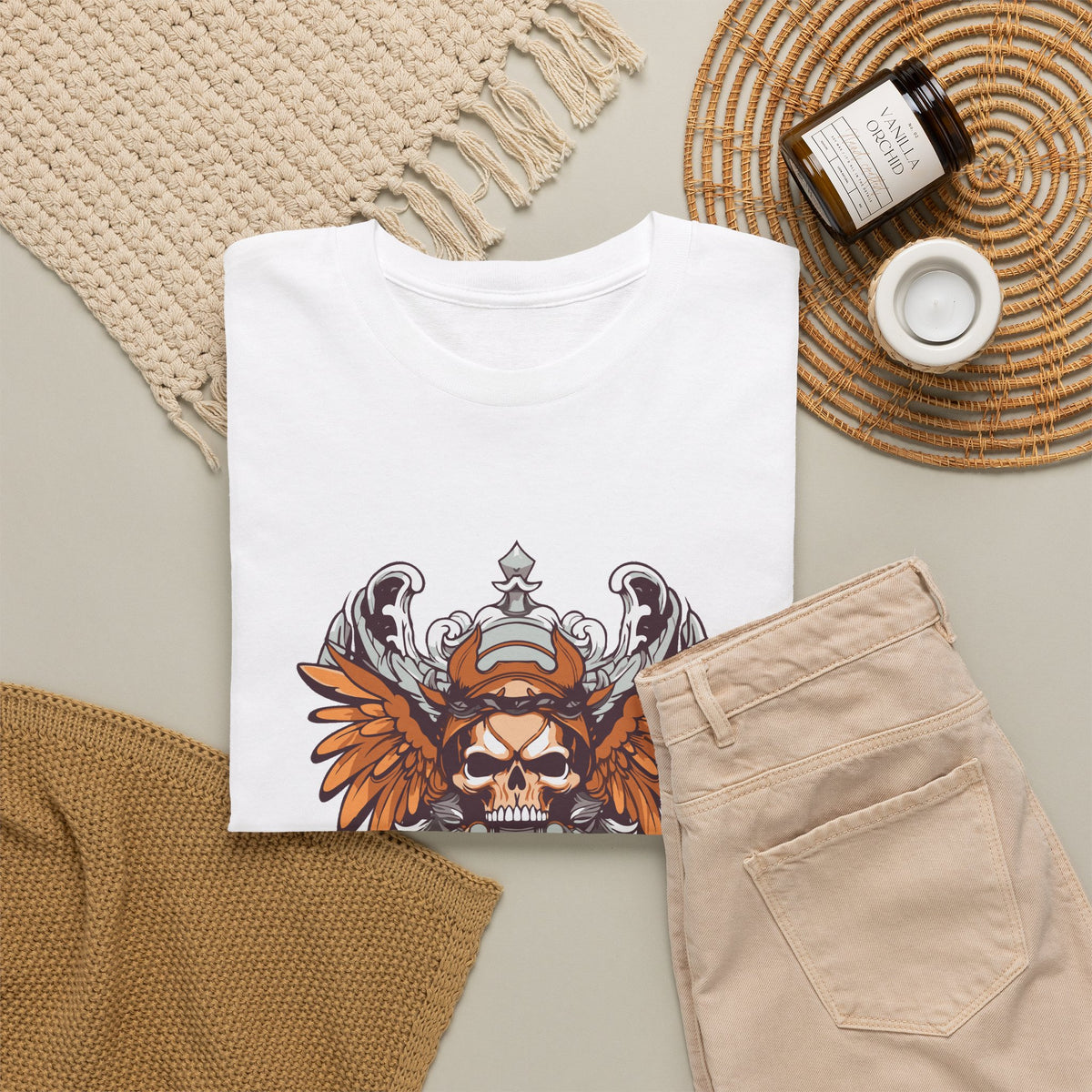 Viking Skull Sword Tee — Norse Warrior Graphic T‑Shirt